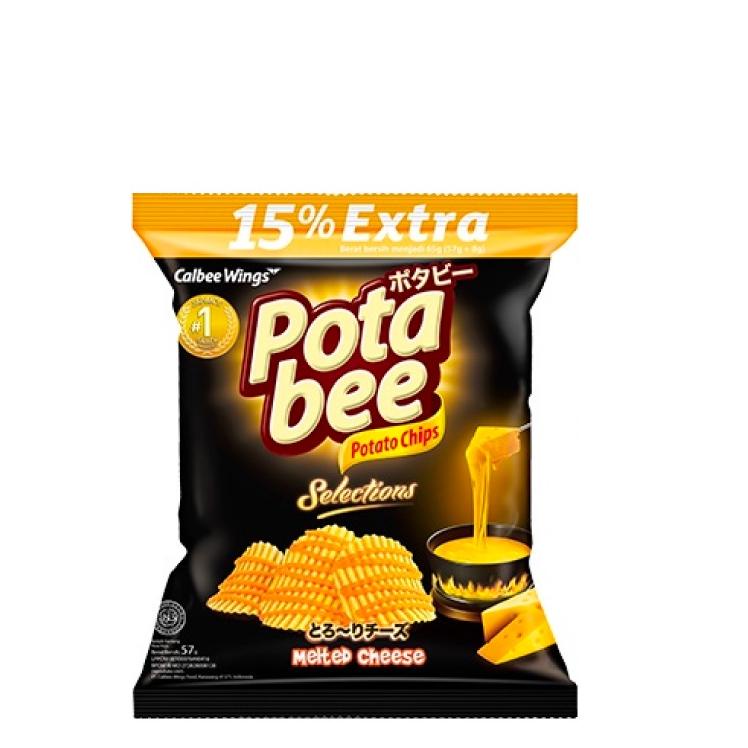 

⇙ POTABEE Keripik Kentang Selections Melted Cheese 57 gr ➵