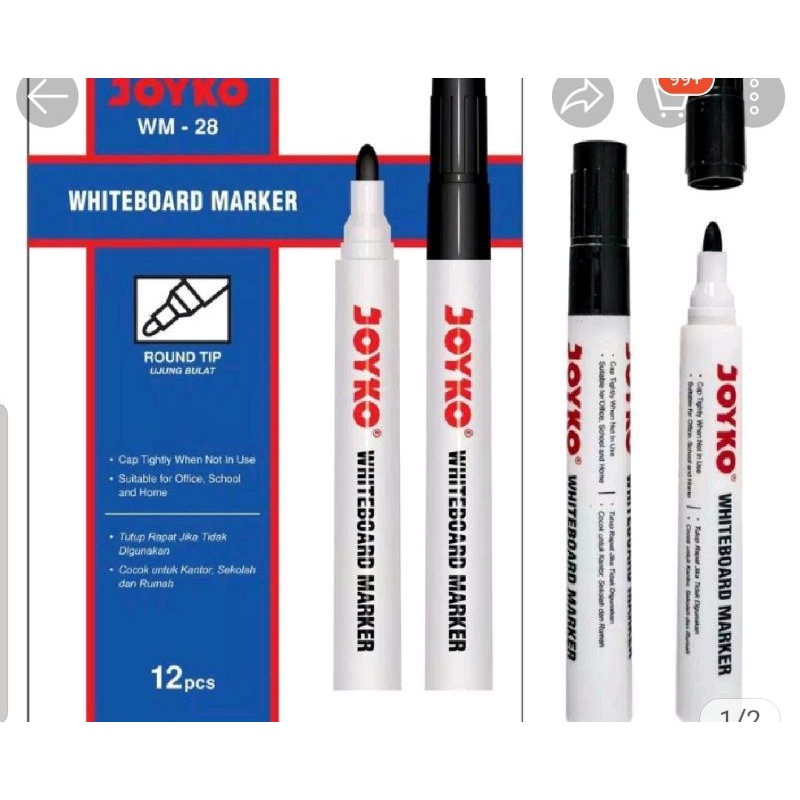 Spidol Whiteboard Joyco Warna Hitam