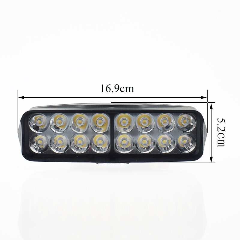 Lampu Spion Motor Mobil LED Tembak Sorot 16 Mata CWL 16W 12V SpotLight