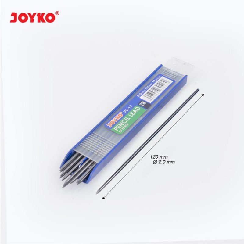 Jual Pencil Lead Isi Pensil Mekanik Joyko PL 17 2B 2 0 Mm Shopee Indonesia