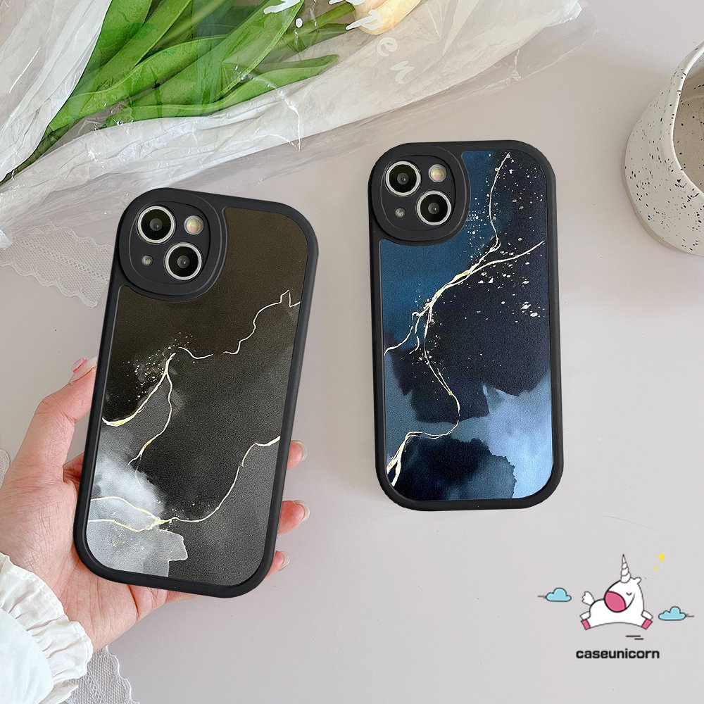 Soft Case Tpu Motif Abstrak Cat Air Tahan Banting Untuk iPhone 11 13 12 14 Pro Max 6 6s 7 8 Plus XR X XS Max SE 2020