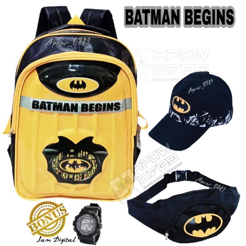 Tas Ransel sekolah anak TK dan SD batman berhadiah banyak