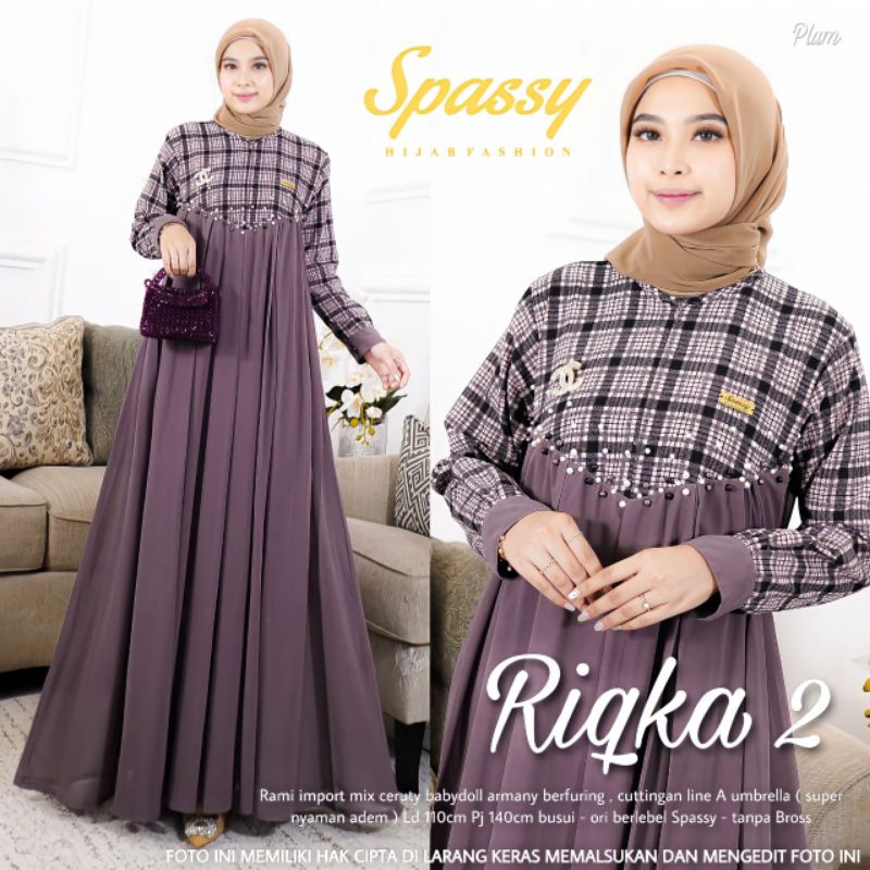 Riqka 2 Setelan Wanita Spassy / Henshin Set Wanita by SPASSY Dress Setelan Wanita Fashion Motif Terb