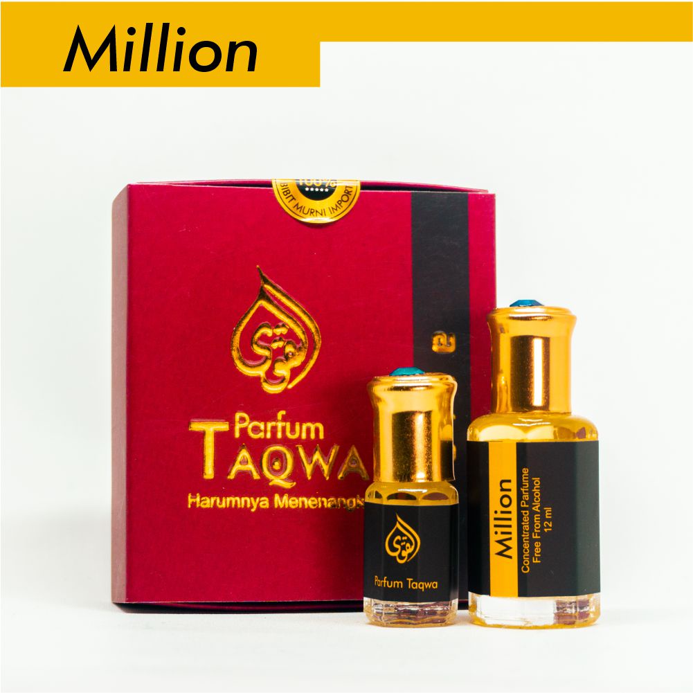 Parfum Sholat  Million 12 ml [Beli 1 Gratis 1] Minyak Wangi Pria Tahan Lama