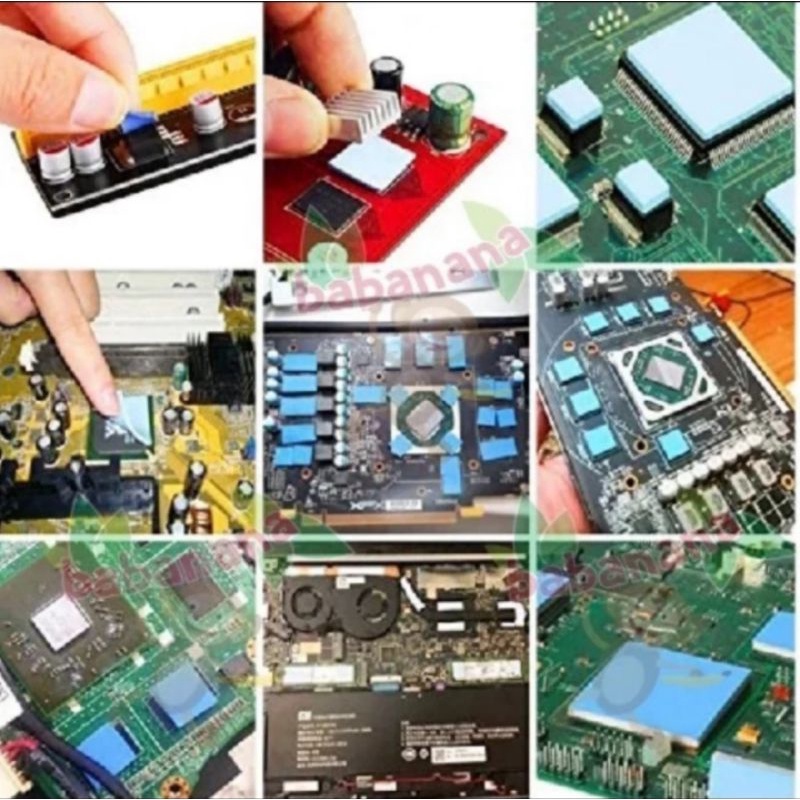 Thermal pad 40mm x 10mm x 1.0mm prosesor 4x1cm memory heatsink 1mm
