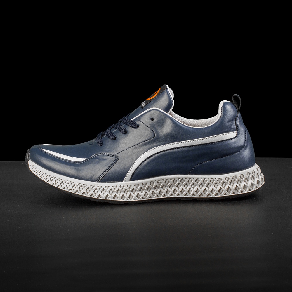 AXTON NAVY |ManNeedMe x FLAZHBACK| Sepatu Sneakers Pria Casual / Sepatu Running ORIGINAL