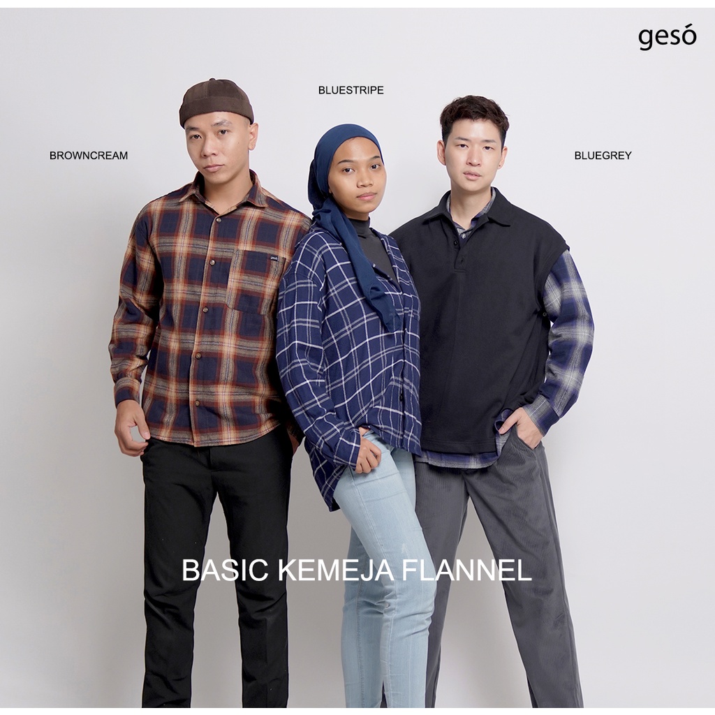 Geso - Kemeja Flanel Oversize