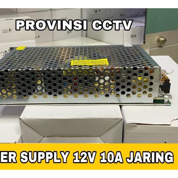 Power Supply DC 12V 10A Jaring / Power Supply CCTV