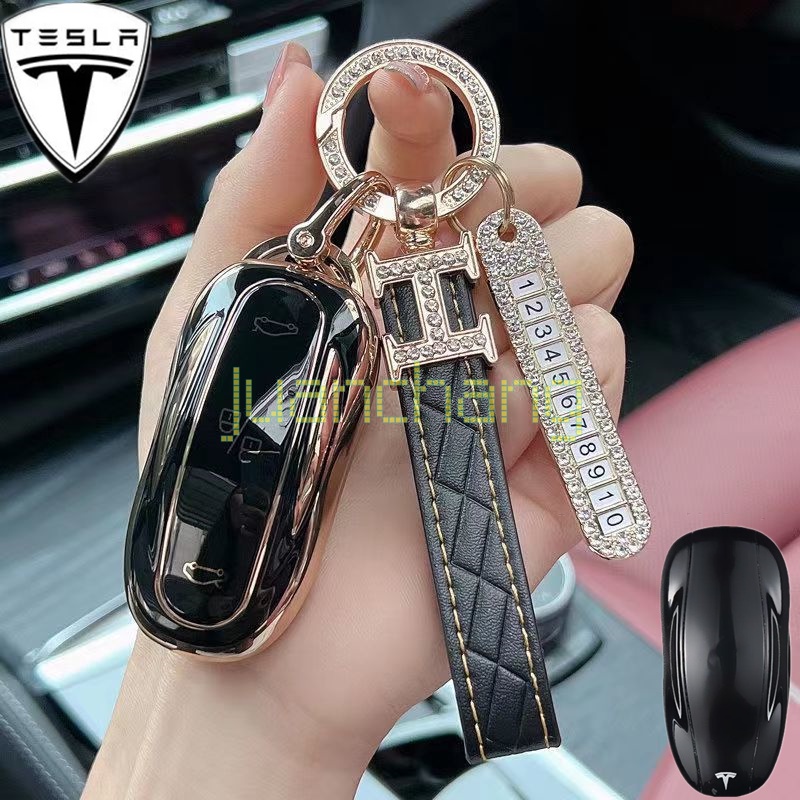 Casing Kunci Mobil Bahan TPU Untuk Tesla Model 3 Y Model S Model X