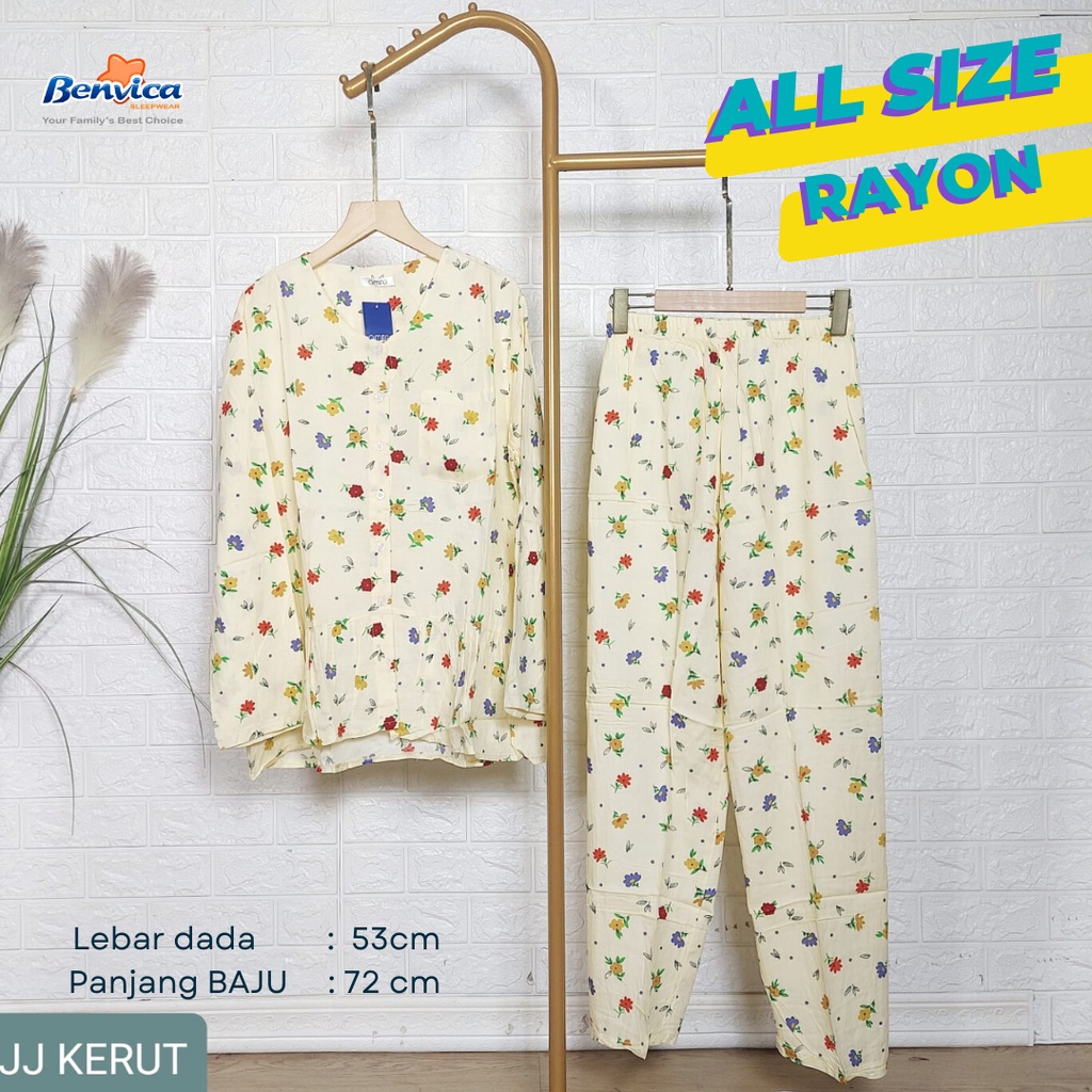 BAJU TIDUR PIYAMA KATUN RAYON ALL SIZE BANYAK MOTIF AMR