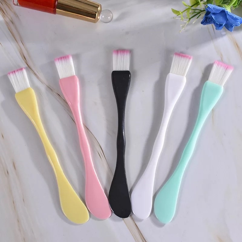 Kuas Masker 2 fungsi kuas dan spatula 2in 1 kuas masker spatula