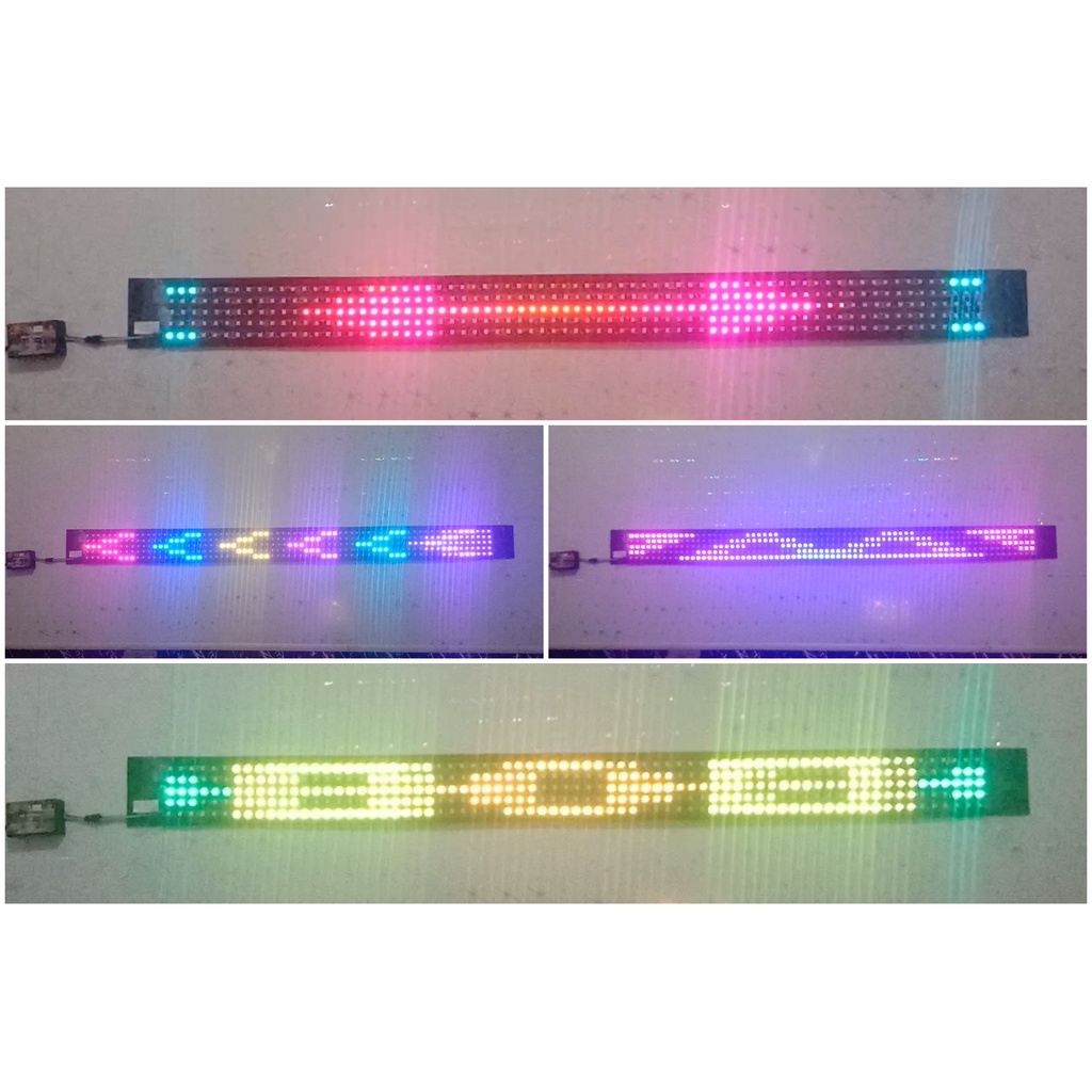 Strobo running text versi Arab 5 Baris Led Ws2811 LED RAPAT  12V/24V