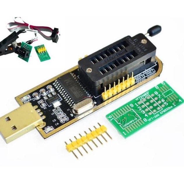 IC Programmer EEPROM Flash CH341A Programer Penjepit CH341 Clip bios