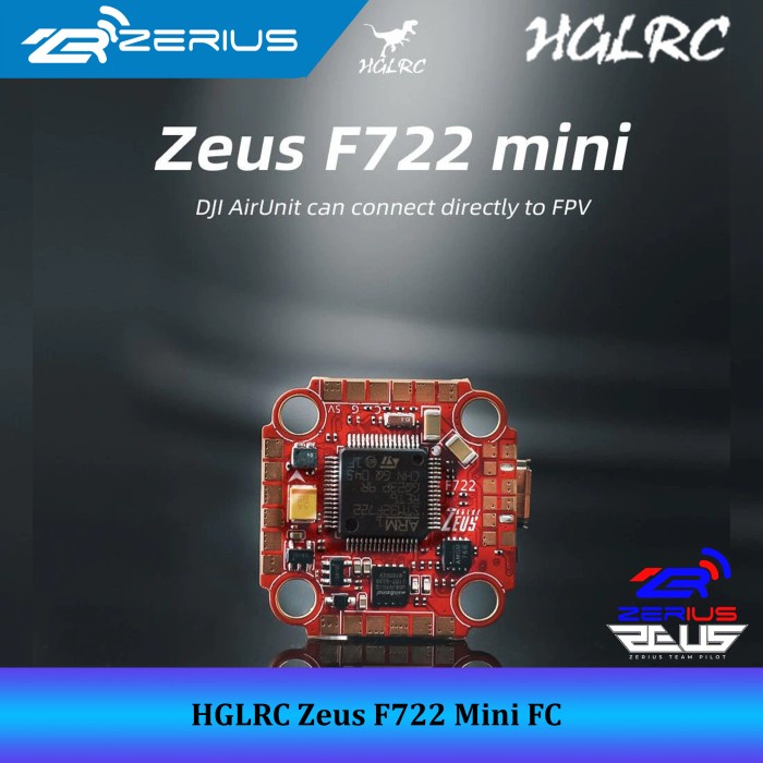 HGLRC Zeus F722 Mini 3-6S FC 20x20 Flight Controller with Blackbox
