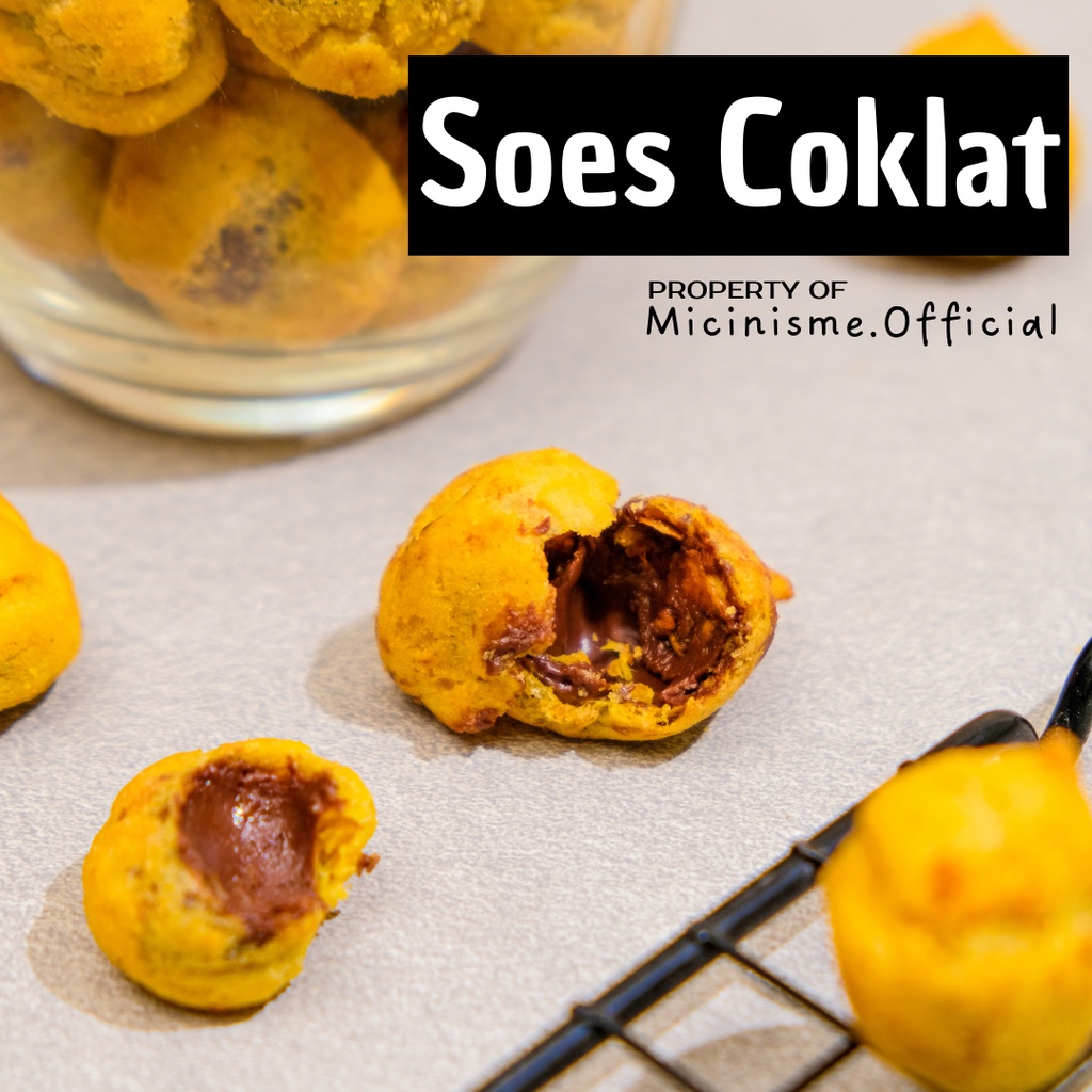 

Soes Coklat / Sus Coklat / Kue Soes Coklat Premium