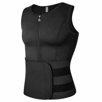 Korset Pembentuk Badan Pria Shaper Waist Trainer Fat Burner - Black