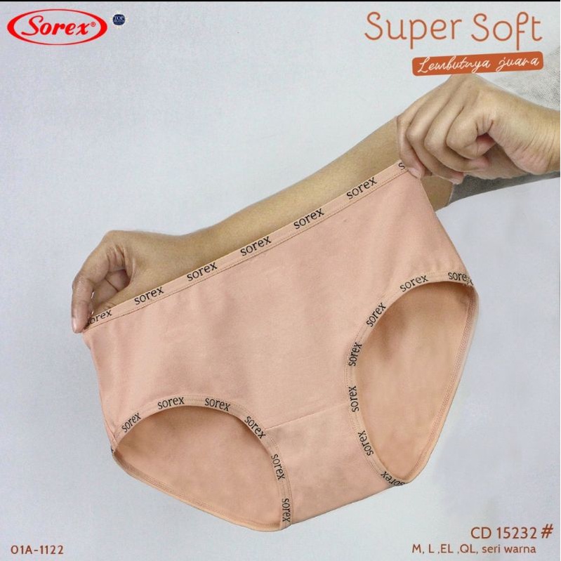 Celana Dalam Sorex 15232 polos karet kecil