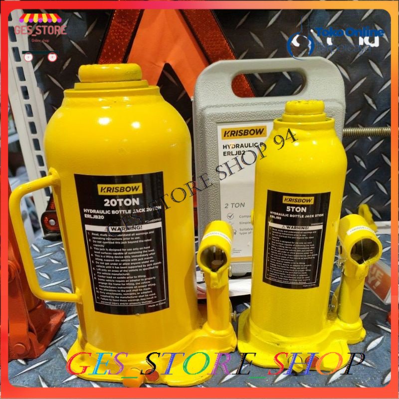 Krisbow Dongkrak 5 Ton Krisbow Hydraulic Jack bottle dongkrak Mobil