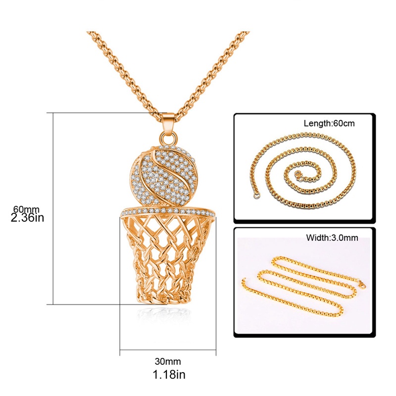 Fancyqube Kalung Liontin Bentuk Kotak Basket Aksen Kristal Gaya Bohemian Untuk Pria