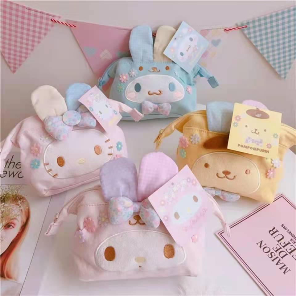 

Kawaii Plush Pencil Case Student Stationery Pen Bag Cute Large Capacity Storage Bag School Supplies