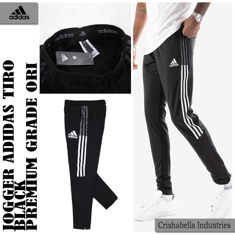 Jogger Adidas Tiro Hitam Premium Unisex Pria dan Wanita / Celana Jogger Adidas / Training Olahraga