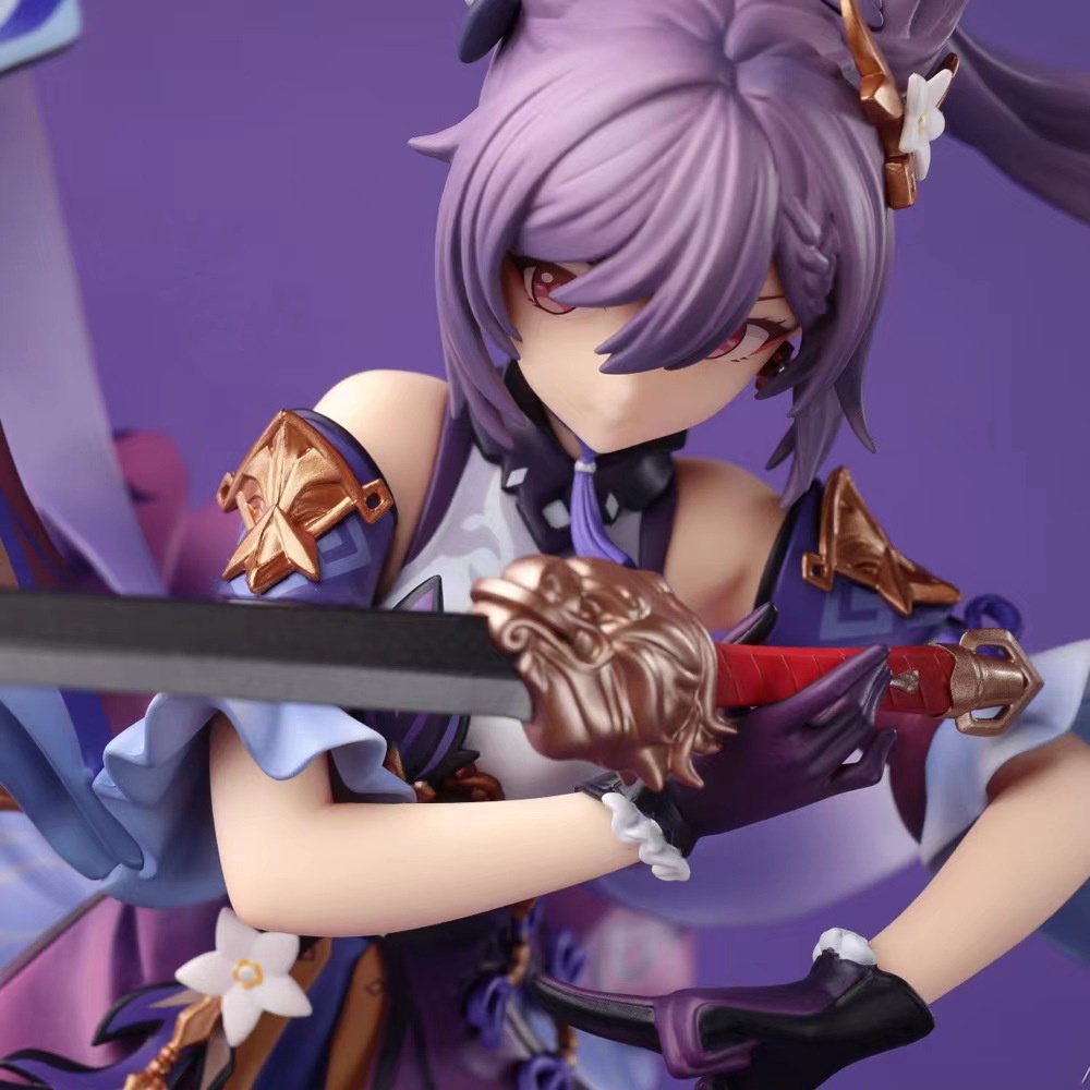 Action Figure Model Anime Liyue Alioth Keqing Genshin Impact Untuk Koleksi Penggemar