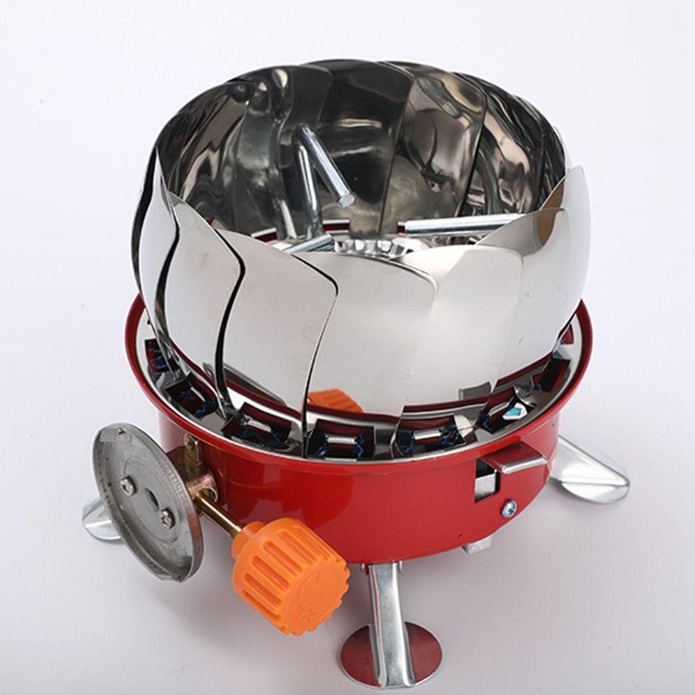 [Elegan] Kompor Butane Portable Windproof Cooking Untuk BBQ/Memancing Aksesoris Camping Outdoor Kompor Gas