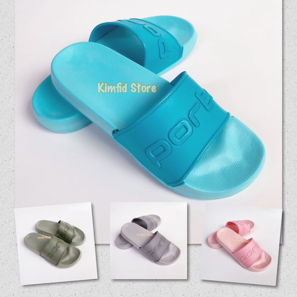 Sandal selop slip on karet wanita porto 1023L-3