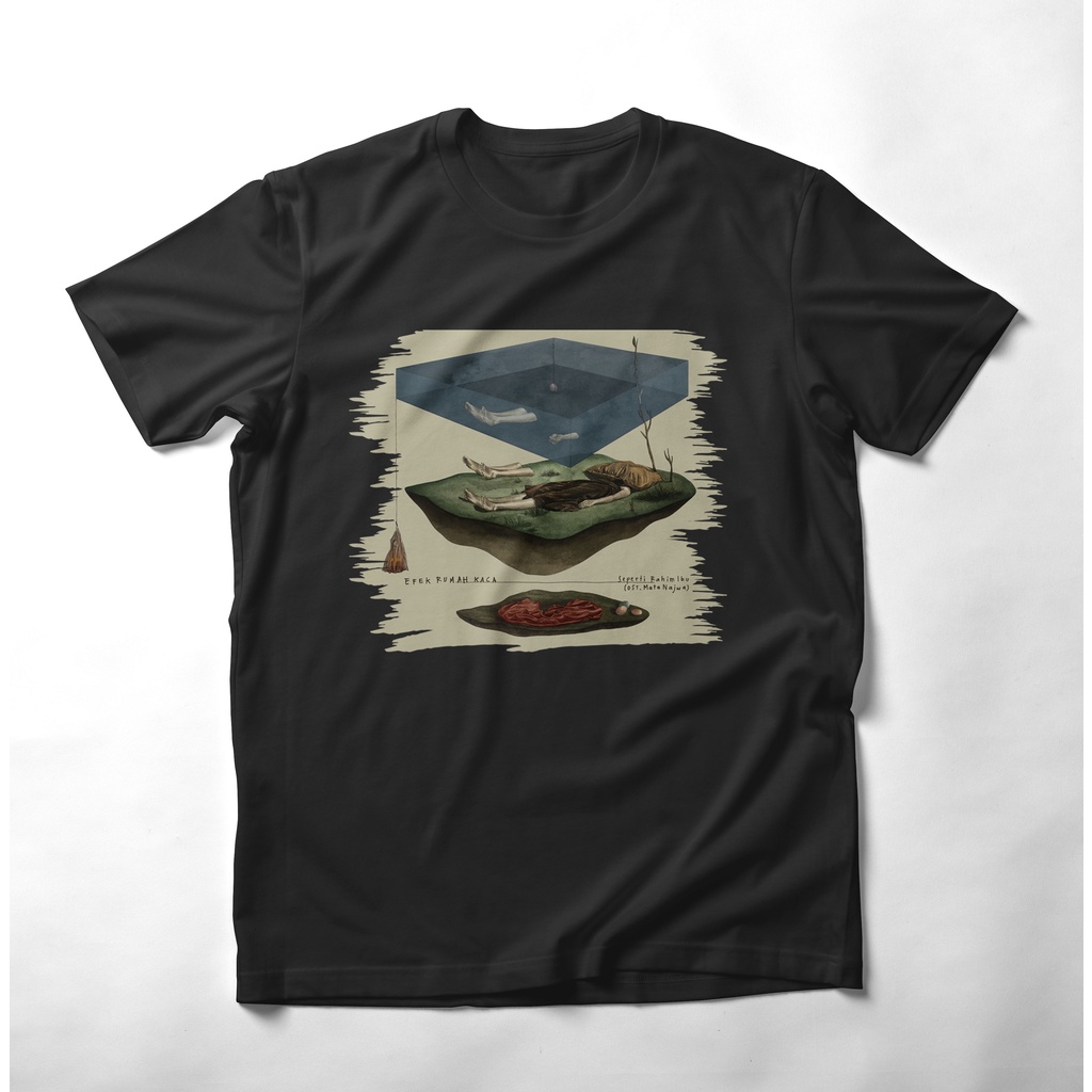 Kaos EFEK RUMAH KACA SEPERTI RAHIM IBU Premium tshirt Efek Rumah Kaca, Kaos band Efek Rumah Kaca ter