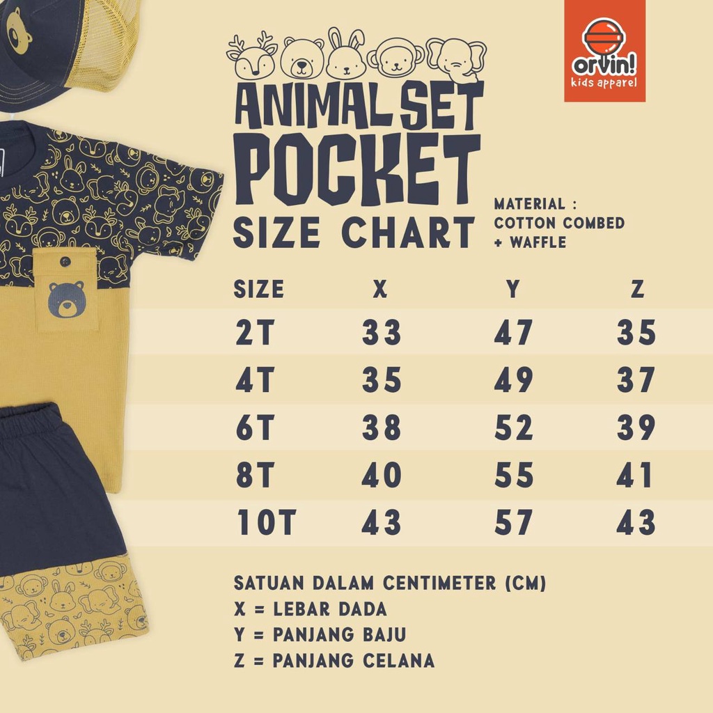 Animal Set Pocket Included Trucker Hat by ORVIN
