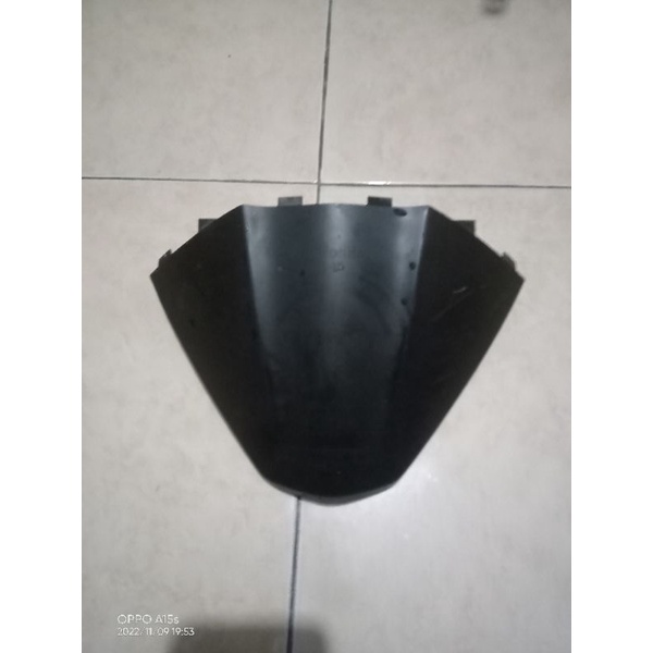 0VISOR KOVER COVER TUTUP BATOK KEDOK KEPALA LAMPU DEPAN MEGA PRO NEW MONO SHOK 2011 HITAM