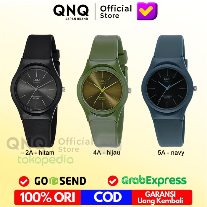 Watch Jam Tangan Q&Q Qnq Qq Wanita Original Qa86 Analog Arloji Cewe Anti Air