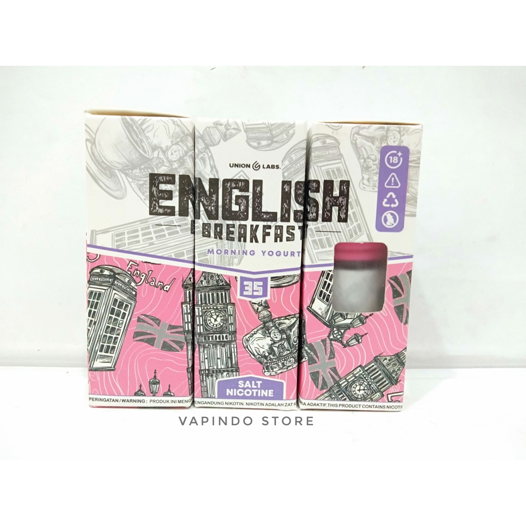 NIC 35MG SALT ENGLISH BREAKFAST V5 MORNING YOGURT 30ML BY UNION LABS