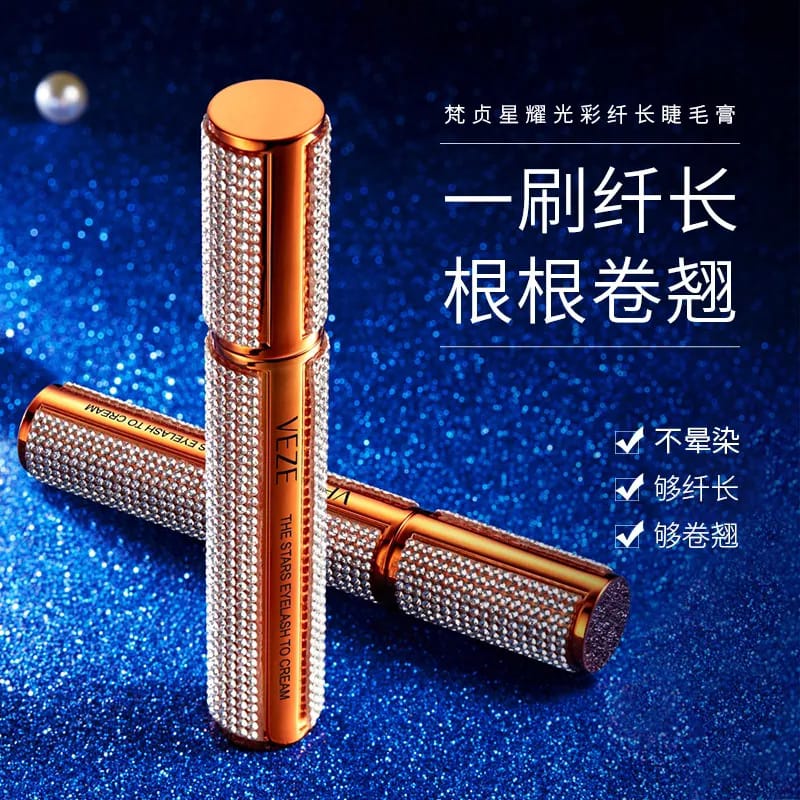 Veze Diamond Silk Fiber Voluminous Mascara Curly Long Eyelash Mascara