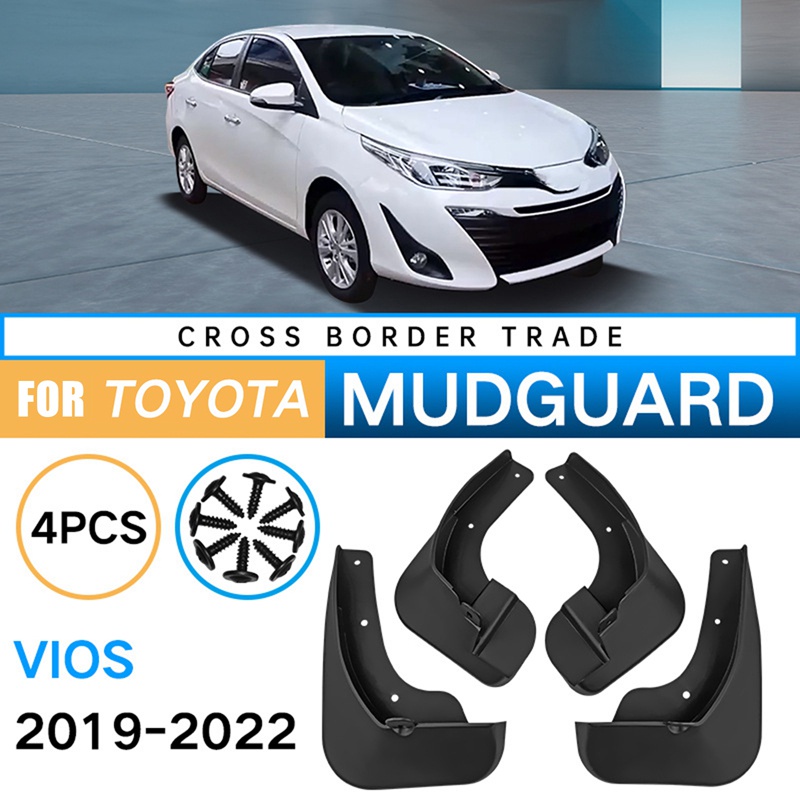 Mudguard Mobil untuk Aksesoris Mudflaps Penjaga Lumpur Vios 2019-2022