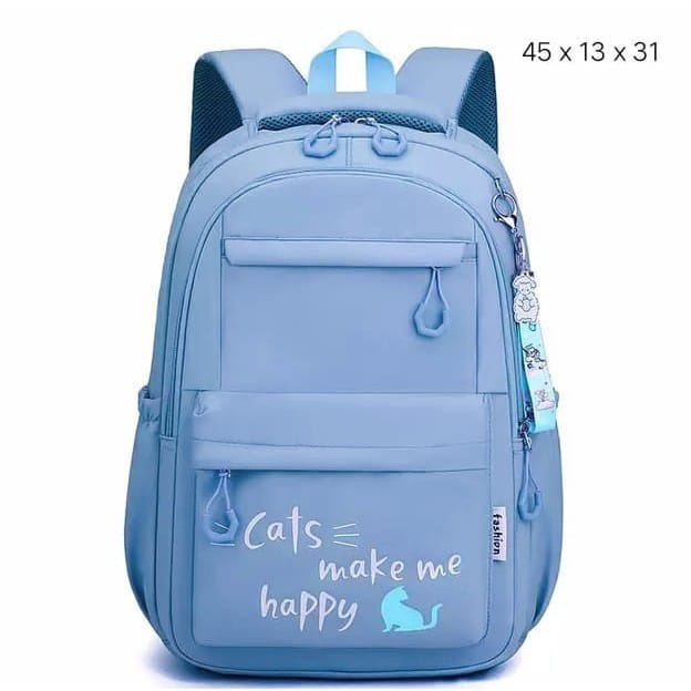 PTM - Tas anak sekolah perempuan- ransel cats make me happy