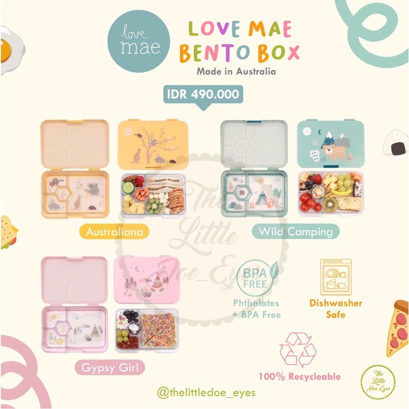 Love Mae Bento / Lunch Box - Kotak Bekal Anak