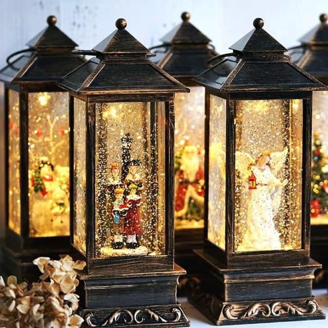 

BEST QUALITY - SNOW GLOBE KOTAK KACA MUSIK KRISTAL KADO NATAL 1971 SOEVENIR CHRISTMAS