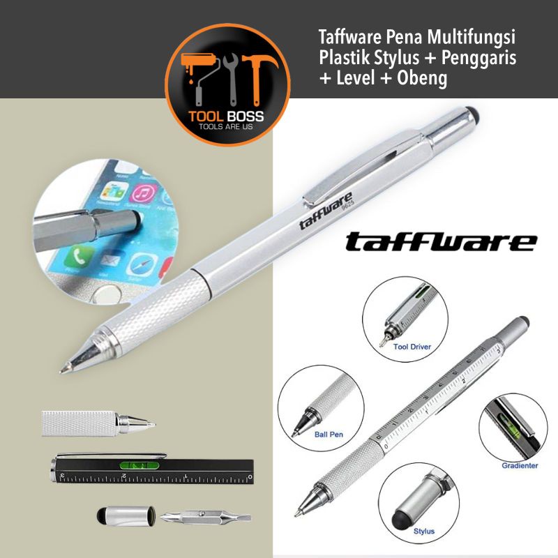 

TAFFWARE PENA MULTIFUNGSI , PENGGARIS ,LEVEL , OBENG