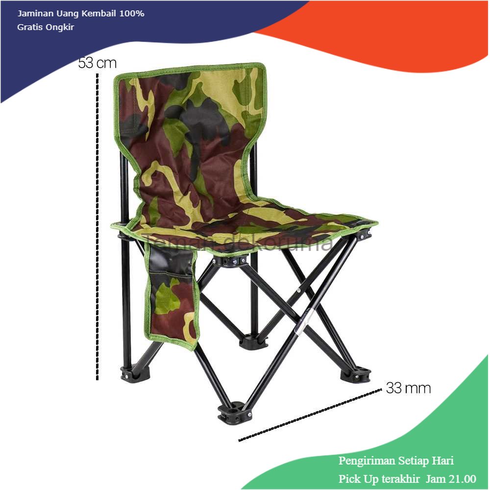 TD - PR TaffSPORT Kursi Lipat Portable Memancing Outdoor Fishing Chair - AAN147