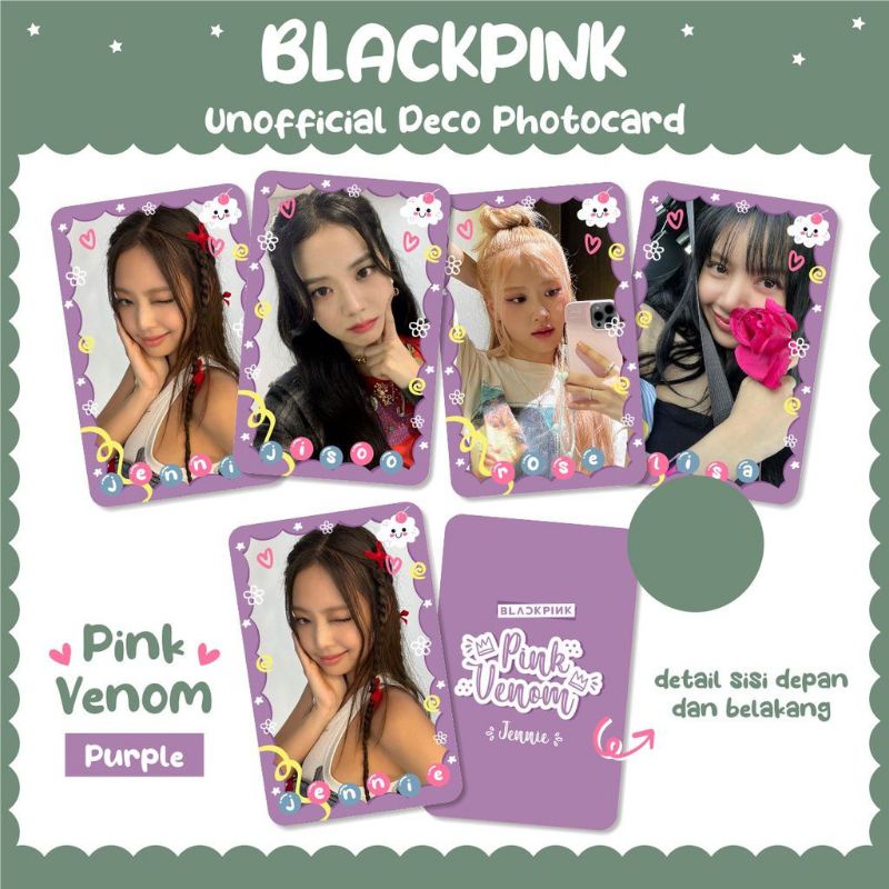 PHOTOCARD PC PREMIUM BLACKPINK -PINK VENOM Selfie