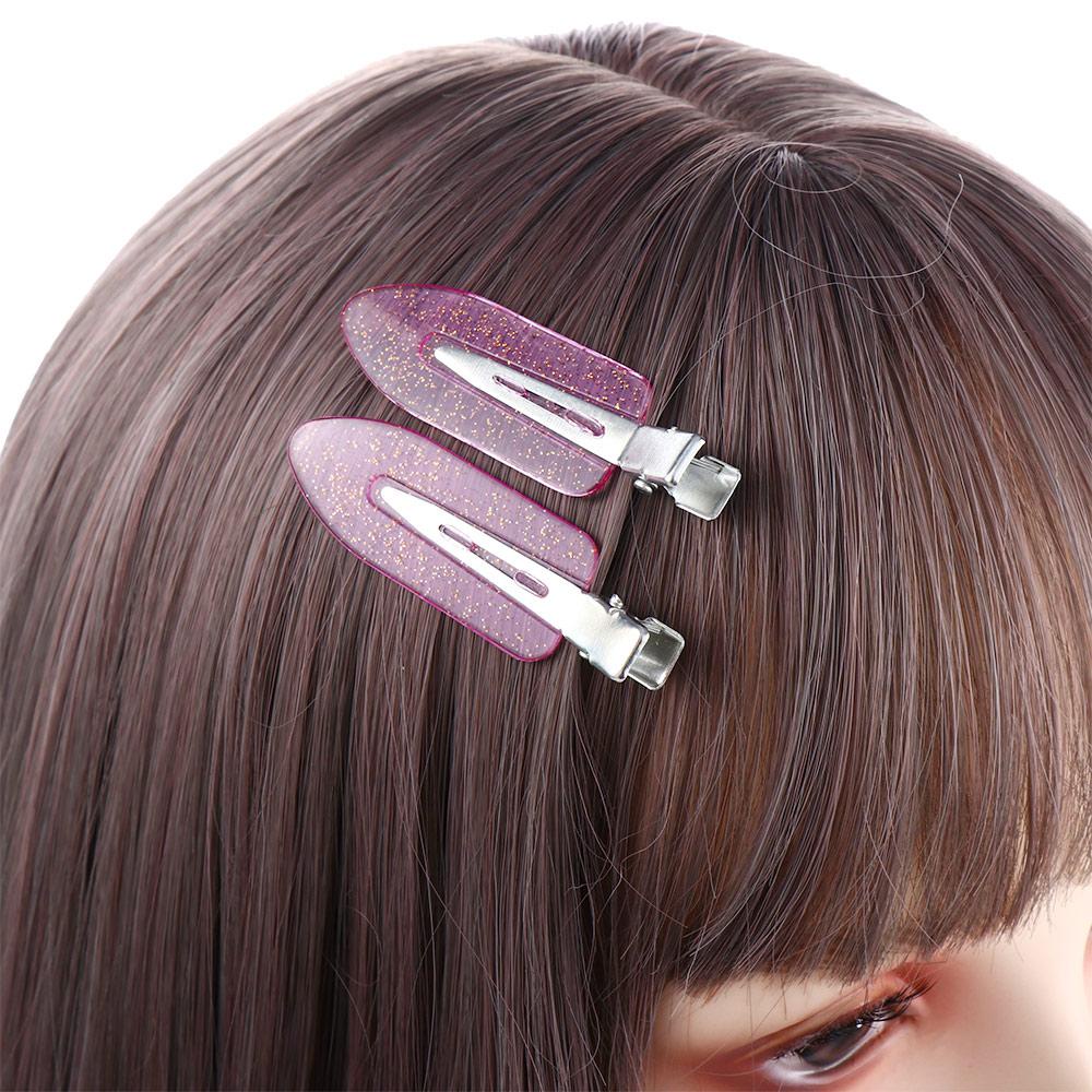 Klip Rambut Agustina1/4PCS Warna Permen Tanpa Jejak Seamless Tanpa Bekas Hair Pin