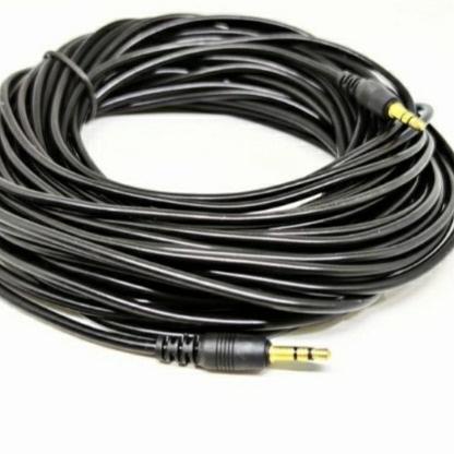 KABEL AUDIO JACK 3.5 PANJANG 10M GOLD PLATED / KABEL AUX 10 METER
