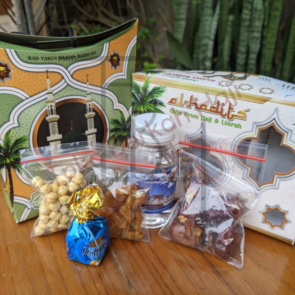 paket oleh oleh haji dan umroh termurah + coklat arab  + air zamzam original