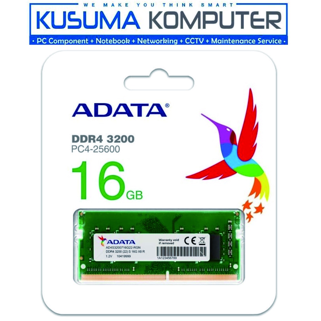 Adata Ram Sodimm Laptop 16GB 1X16 3200 DDR4