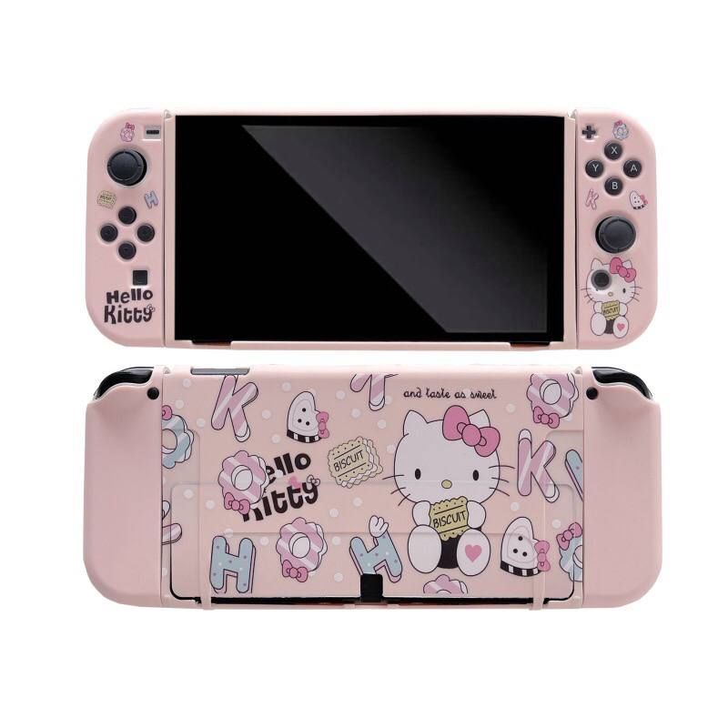 Case Nintendo Switch OLED v2 v1 Hello Kitty Softcase Silicone Casing Soft Silikon