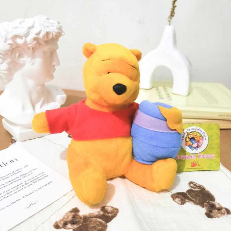 Vintage Winnie The Pooh Hugging Buddies by McD [ Boneka Pooh / Pooh Plushie ]