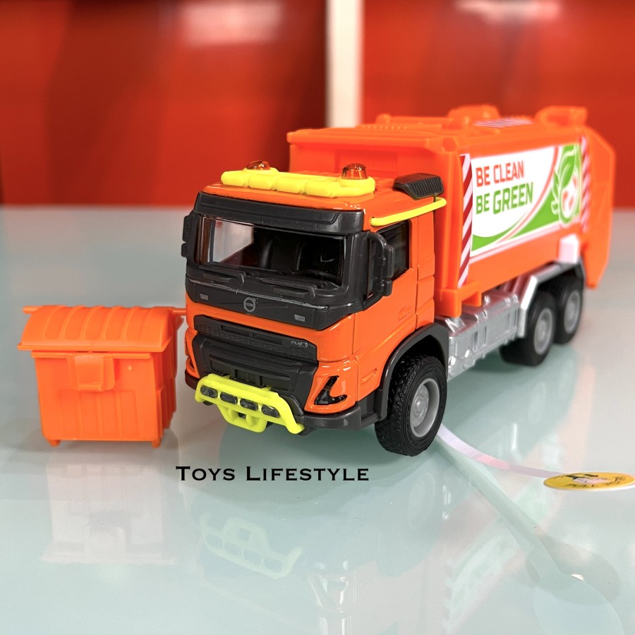 Mobil Truck Majorette Diecast Volvo Truck Garbage (BUNYI NYALA)