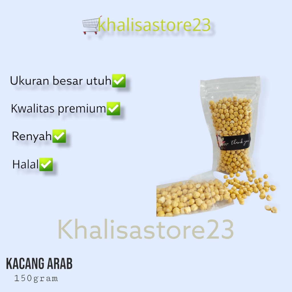 kacang arab kemasan 150gram / kacang arab renyah gurih