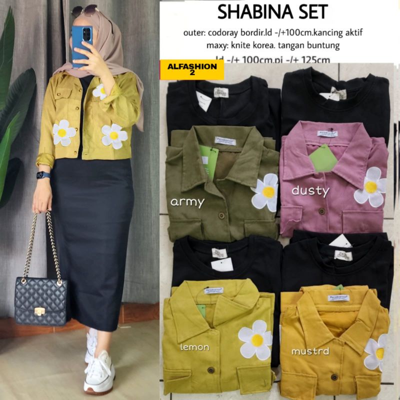 BAJU SETELAN SHABINA SET BY ALFASHION